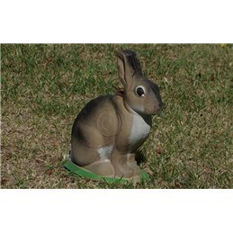 3D Tier Naturfoam Kaninchen hockend