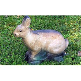 3D Tier Naturfoam Kaninchen sitzend