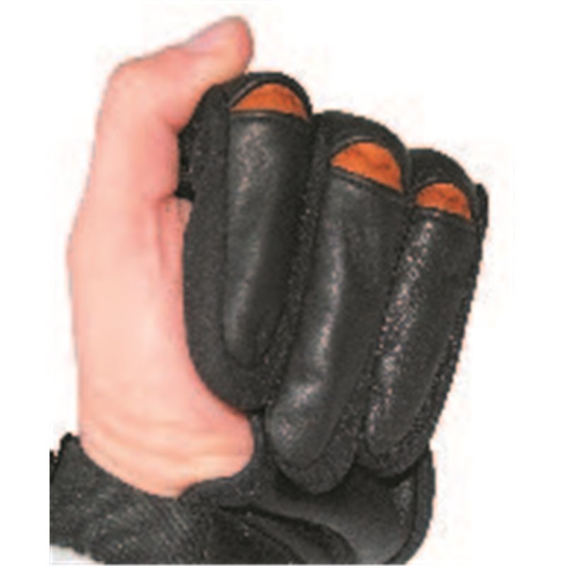 Schiess Handschuh Komfort schwarz rot Leder Softshell