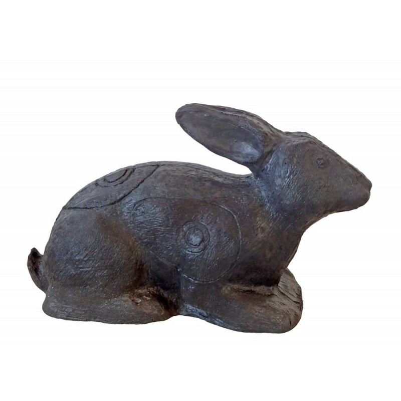 Leitold 3D Tier Hase liegend - black edition